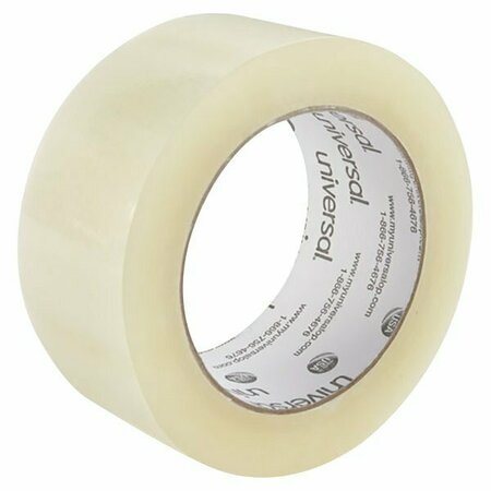 UNIVERSAL UNV73000 2'' x 109 Yards Clear Quiet Tape Box Sealing Tape, 6PK 328UNV73000